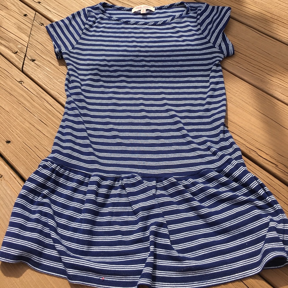 Striped peplum tee shirt